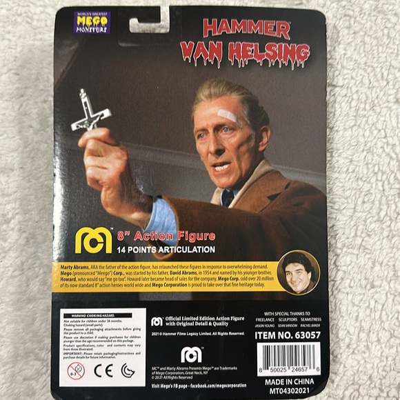 hammer Van Hesling horror, 8 inch action figure 14 points articulation, new - Picture 5 of 9